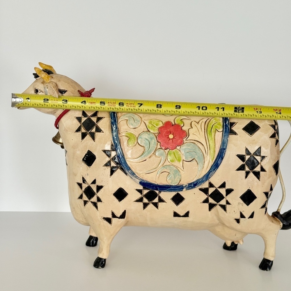 Jim Shore Quilted/Floral Cow Figurine - Picture 14 of 14